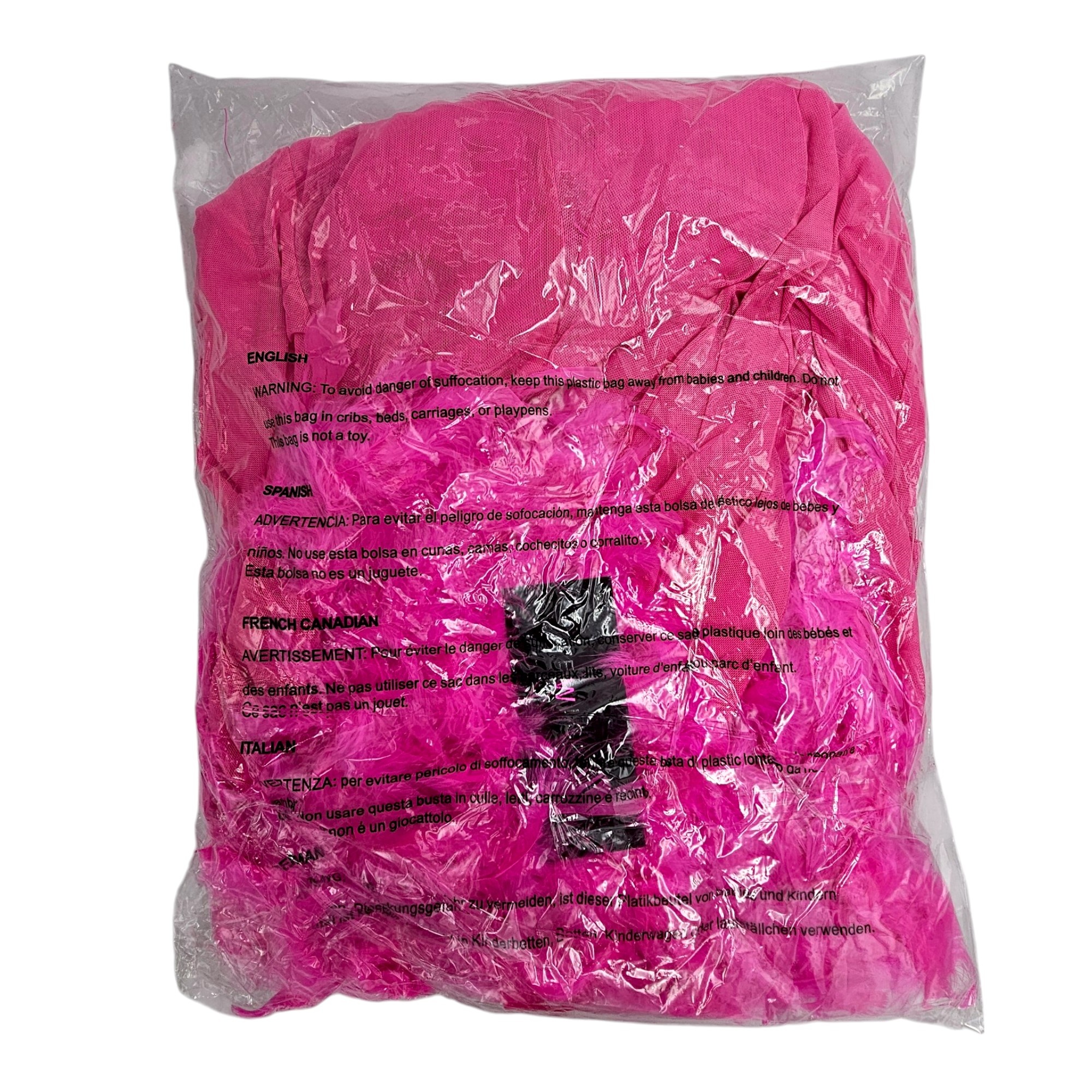 Luxurious Pink Short Chiffon Kimono With Feather Boa | Bewicked