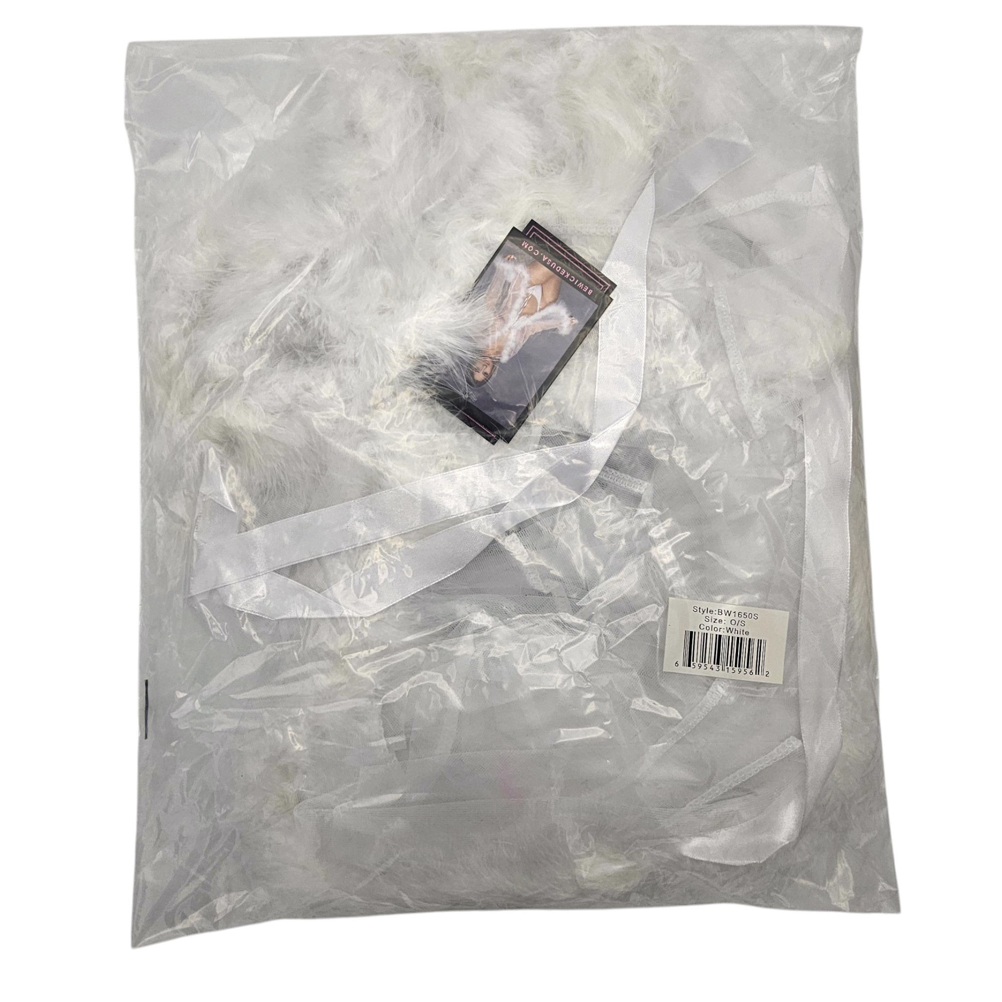 Short Chiffon Kimono White With Faux Fur – Elegant & Chic