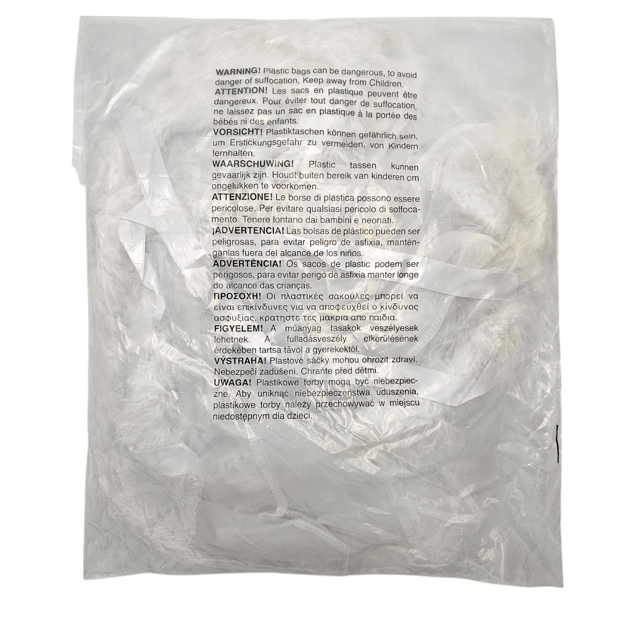 Korte Chiffon Kimono Wit Met Imitatiebont – Elegant & Chic