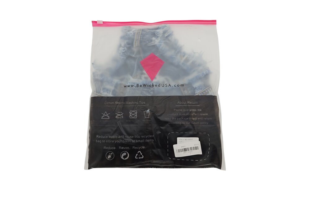 Back Up Booty Shorts Bl/M - Stoere Lage Taille Zomerlook