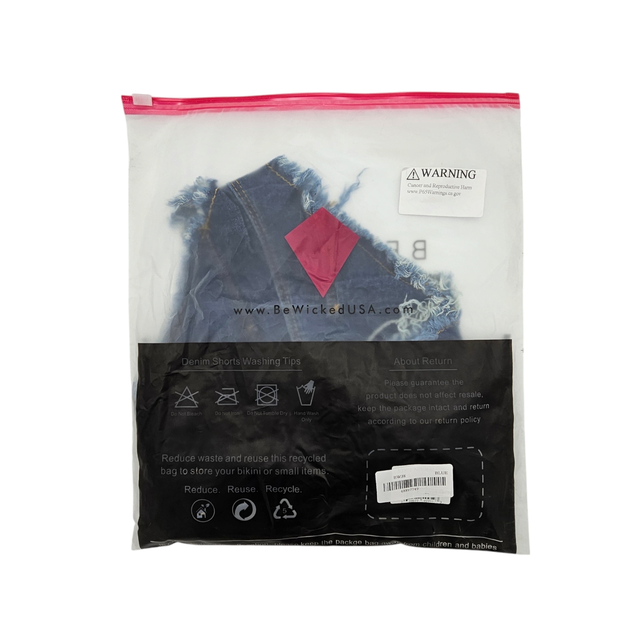 Buns Out Cheeky Shorts Denim – Stilvoller Sommerlook Blau