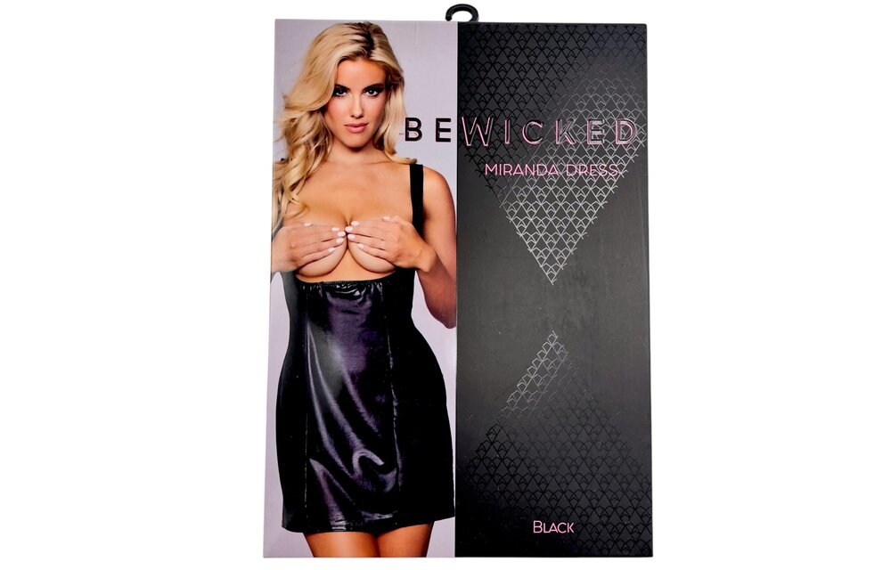 Miranda Kleid Schwarz | Gewagtes Topless-Statementkleid von Bewicked