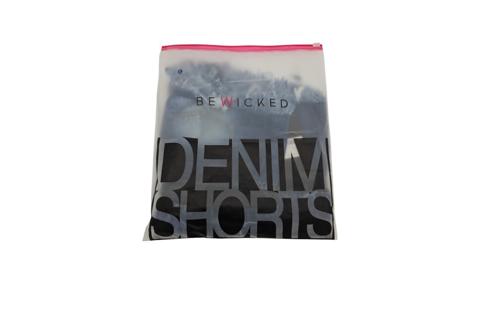 Such A Catch Denim Shorts Blau mit Mesh – Cool & Modisch