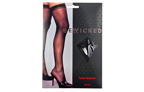 Transparante Dijhoge Kousen Zwart | Bewicked Elegantie & Comfort