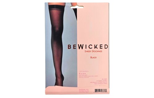 Transparante Dijhoge Kousen Zwart | Bewicked Elegantie & Comfort