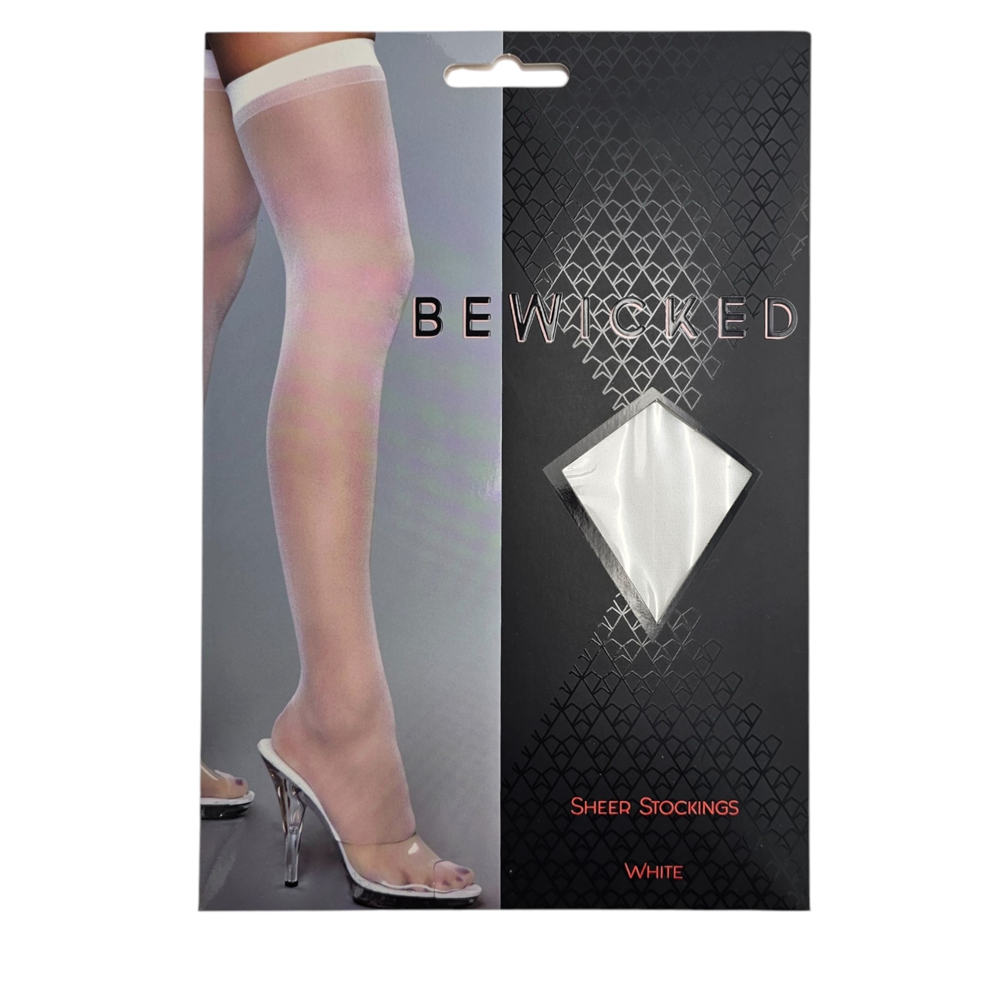 Transparante Dijhoge Kousen Wit | Bewicked Elegante Nylon