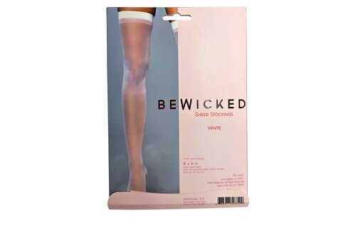 Transparente Overknee-Strümpfe Weiß | Bewicked Elegante Nylon