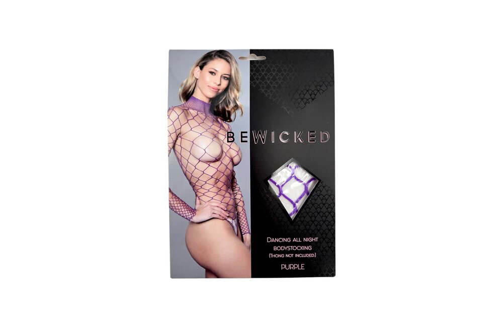 Dancing All Night Bodystocking - PUR / OS