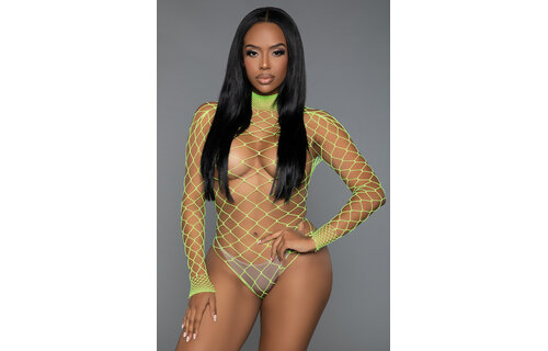 Dancing All Night Bodystocking - Elegant Visnet Lijfje & Mouwen