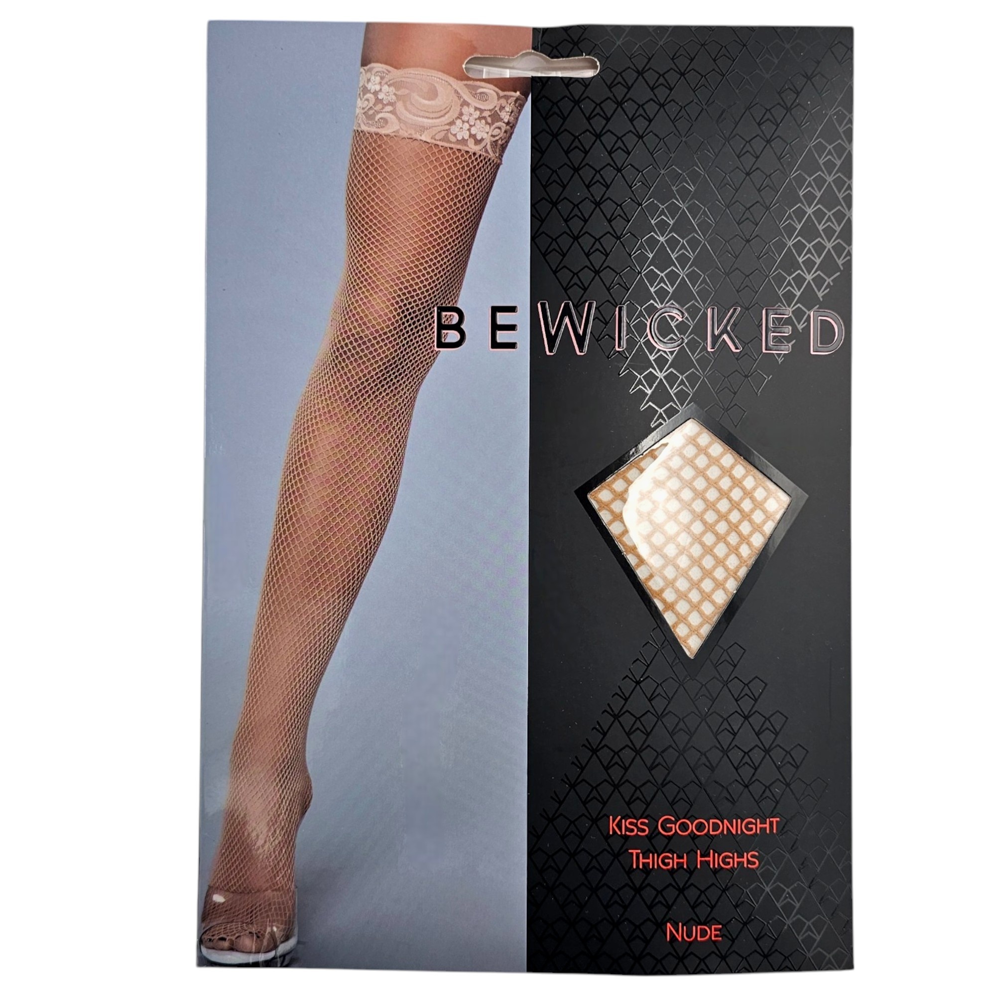 Kiss Goodnight Thigh High Stockings With Floral Lace | 100% Nylon