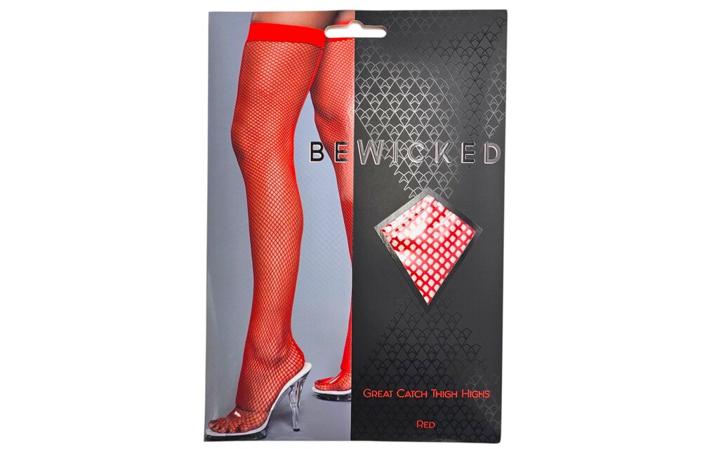 Great Catch Thigh-High Stockings | Seductive Mesh Fishnet Stockings