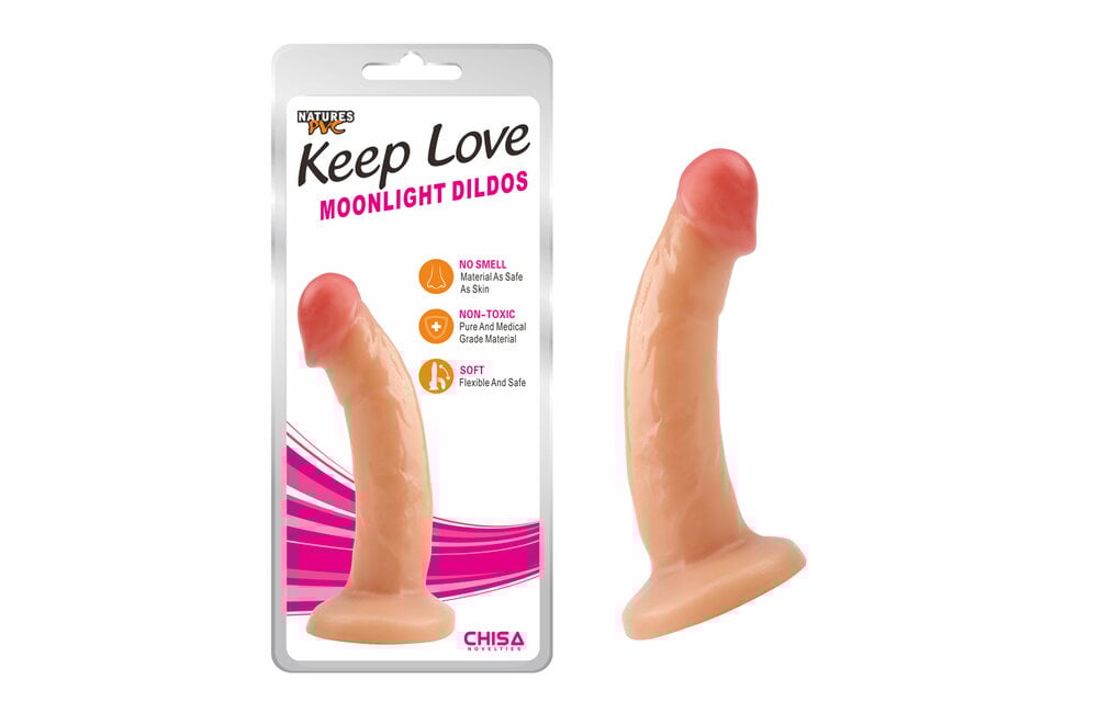 Flexibler Saugdildo Moonlight 18,5 cm | Antibakteriell & Stabil