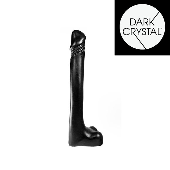 Dark Crystal Black Dildo 25 cm – Luxuriös, schwarz & stimulierend