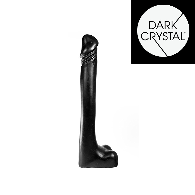 Dark Crystal Black Dildo 25 cm – Luxe, Zwart & Stimulerend