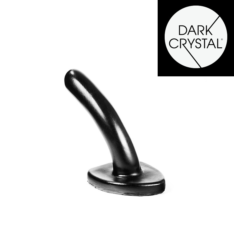 Dark Crystal Black 44 - Flexible dildo & butt plug 21 cm