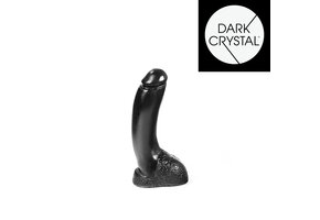 Dark Crystal Black 21,5 cm – Schwarzer Dildo, glatt und sicher