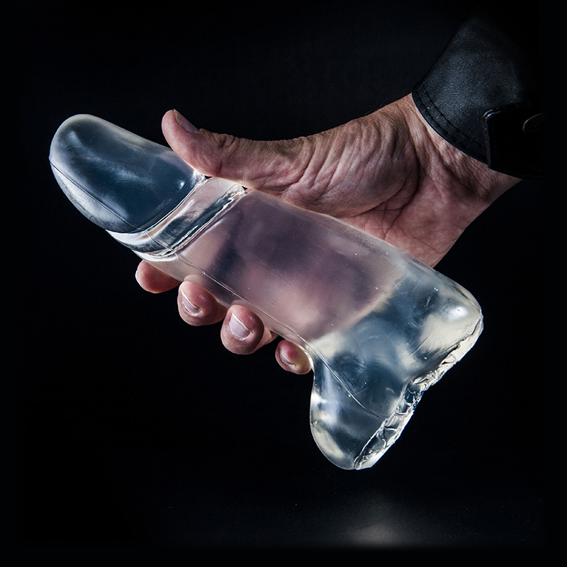 Dark Crystal Clear Dildo 21 cm – Smooth, Safe & Easy to Clean