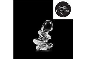 Dark Crystal Clear Dildo Schwarz 11 cm – Realistisch & sicher