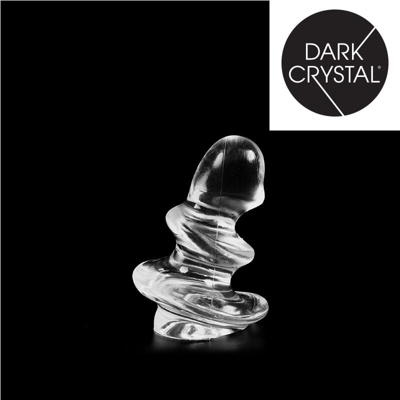 Dark Crystal Clear Dildo Zwart 11 cm – Realistisch & Veilig