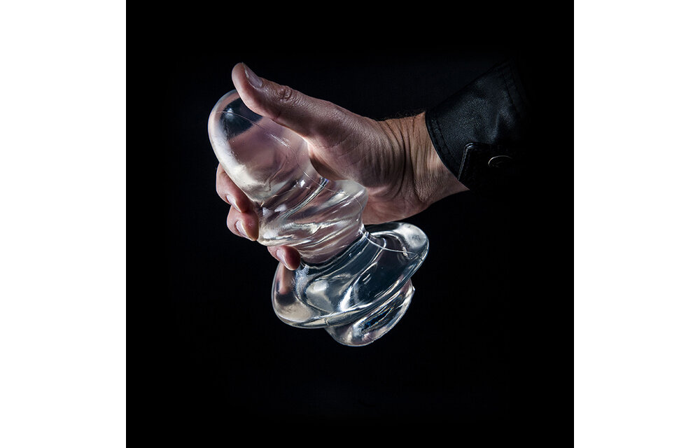 Dark Crystal Clear Dildo Schwarz 11 cm – Realistisch & sicher