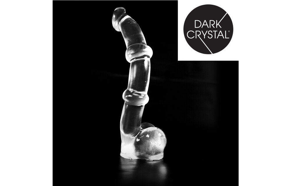 Dark Crystal Clear Dildo 34 cm – Smooth, Safe & Extra Stretchy