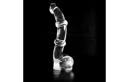 Dark Crystal Clear Dildo 34 cm – Smooth, Safe & Extra Stretchy