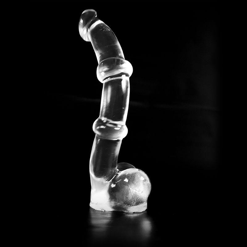 Dark Crystal Clear Dildo 34 cm – Glatt, sicher und extra dehnbar