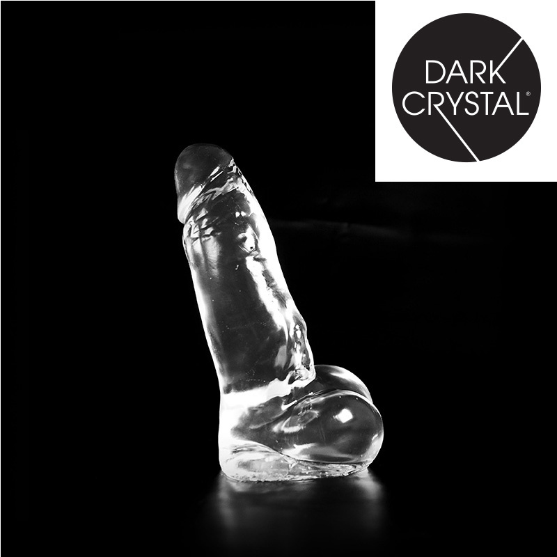 Dark Crystal Clear 19 – Realistischer Dildo 23,5 cm Sicher