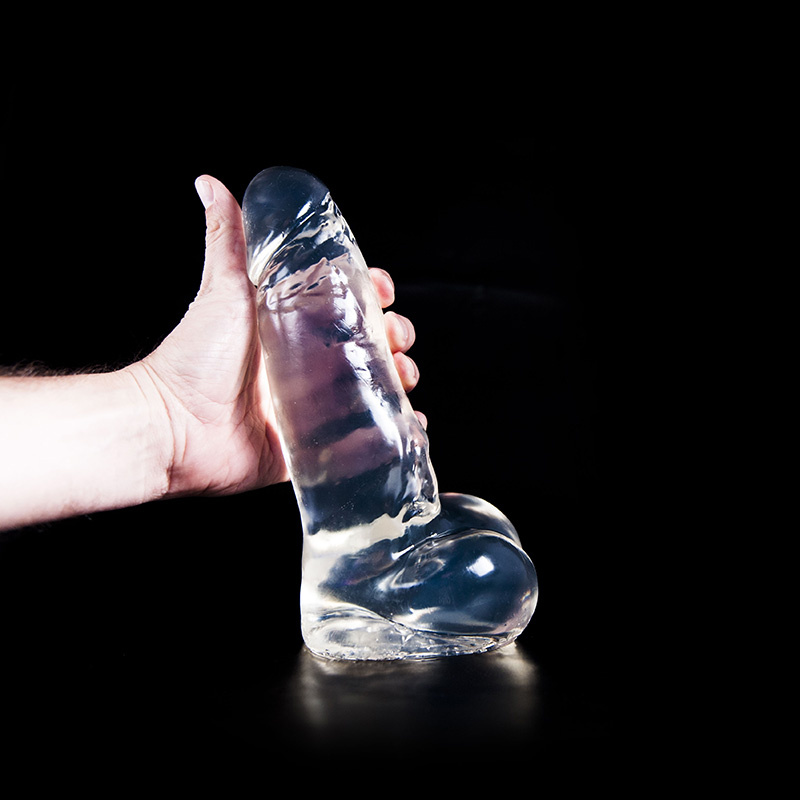 Dark Crystal Clear 19 – Realistischer Dildo 23,5 cm Sicher