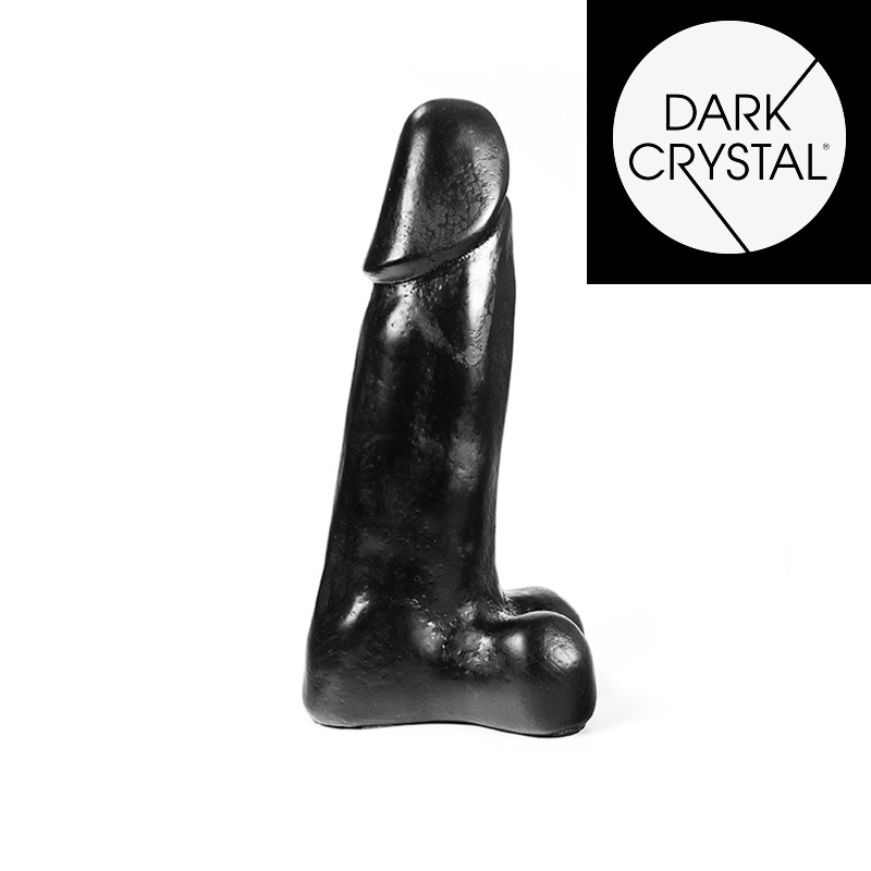 Dark Crystal Black Dildo 26 cm – Firm, Safe & Realistic