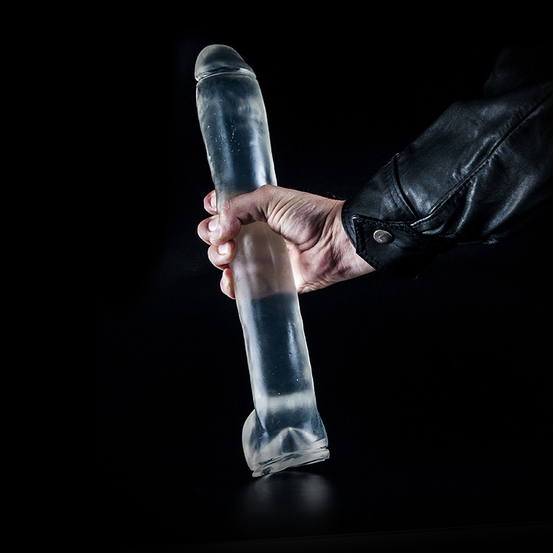 Dark Crystal Clear Dildo 37.5 cm – Slim, Smooth & Safe