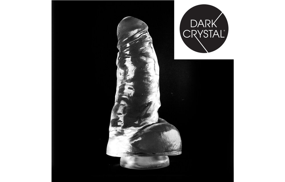 Dark Crystal Clear Dildo 25.5 cm – Smooth, Safe Stimulation