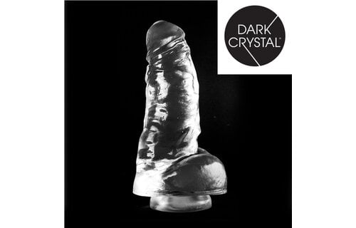 Dark Crystal Clear Dildo 25.5 cm – Smooth, Safe Stimulation