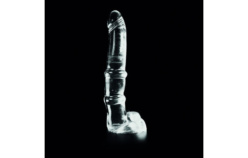 Dark Crystal Clear Dildo 36.5 cm – Safe & Stretchable Anal