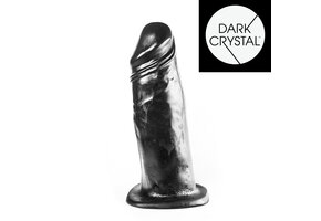 Dark Crystal Black Dildo 85 mm – 25 cm Fest & sicheres Vergnügen
