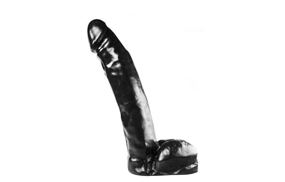 Dark Crystal Black 33.5 cm – Firm Realistic Black Dildo