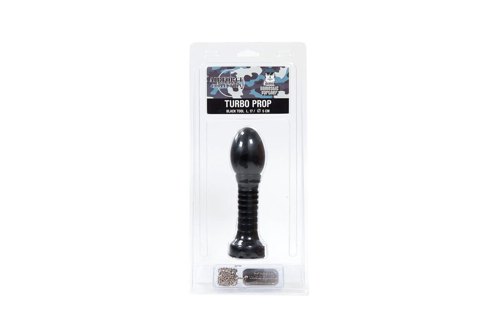 Turbo Prop Black 17 cm - Comfortabele en Sensationele Dildo