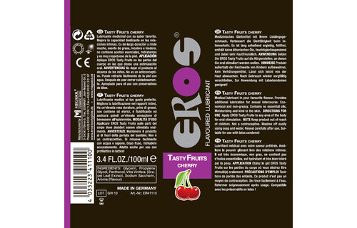 Eros Tasty Fruits Cherry 100 ml – Flavourful & Safe Lubricant