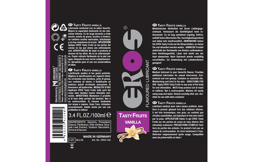 Eros Tasty Fruits Vanilla 100 ml – Sweet Flavoured Lubricant