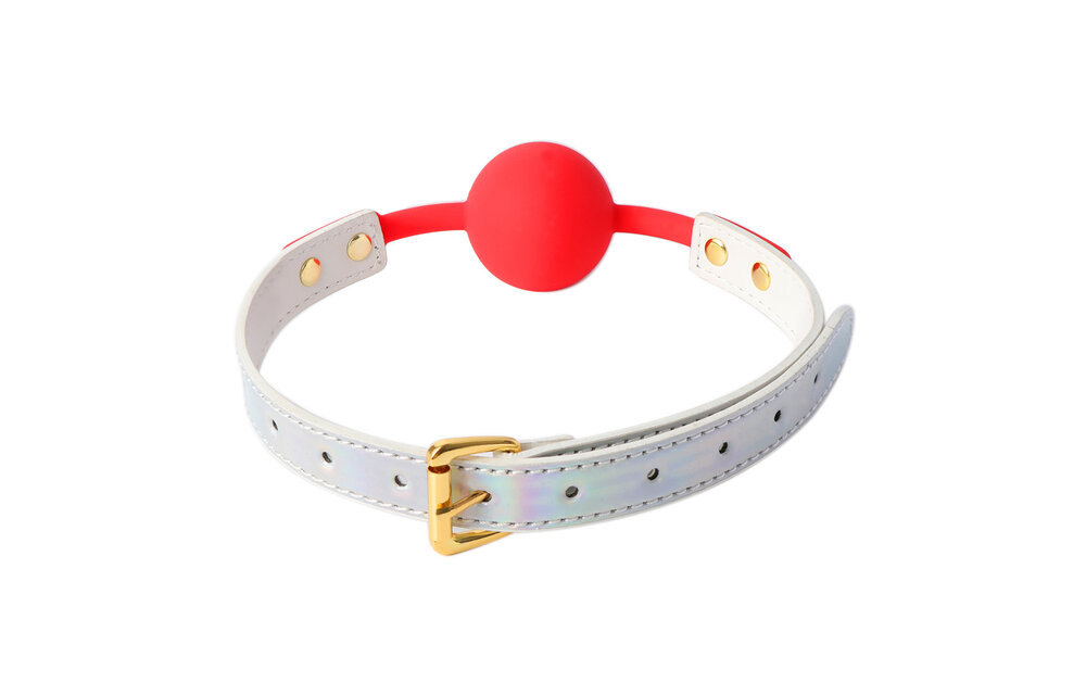 Summertime Ball Gag White Neon – Elegant, Comfortable & Stylish