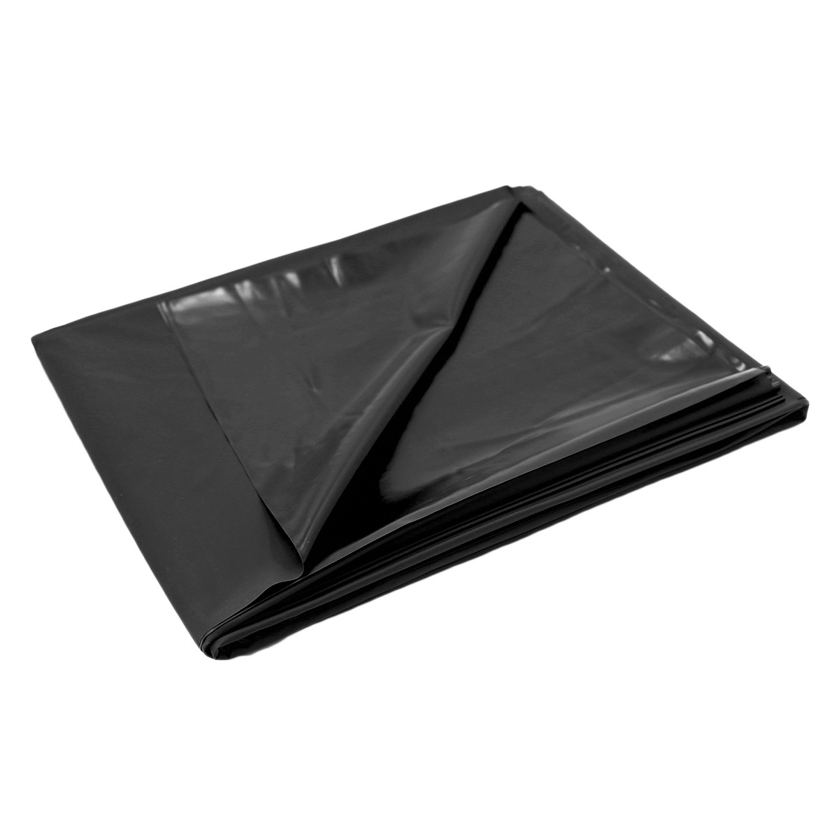 Dünne schwarze PVC-Hülle 220 x 130 cm | Wasserabweisender Bettschutz