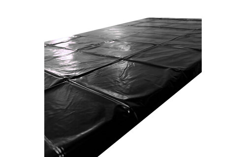 Dunne Zwarte PVC Hoes 220x130 cm | Waterafstotende Bedbescherming