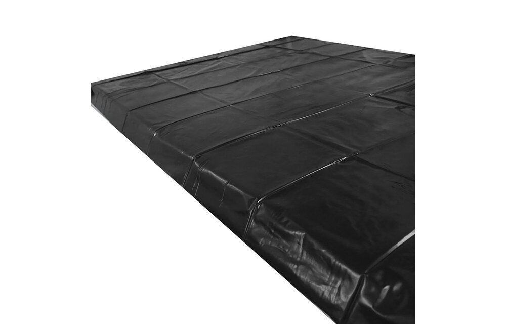 Dunne Zwarte PVC Hoes 220x130 cm | Waterafstotende Bedbescherming