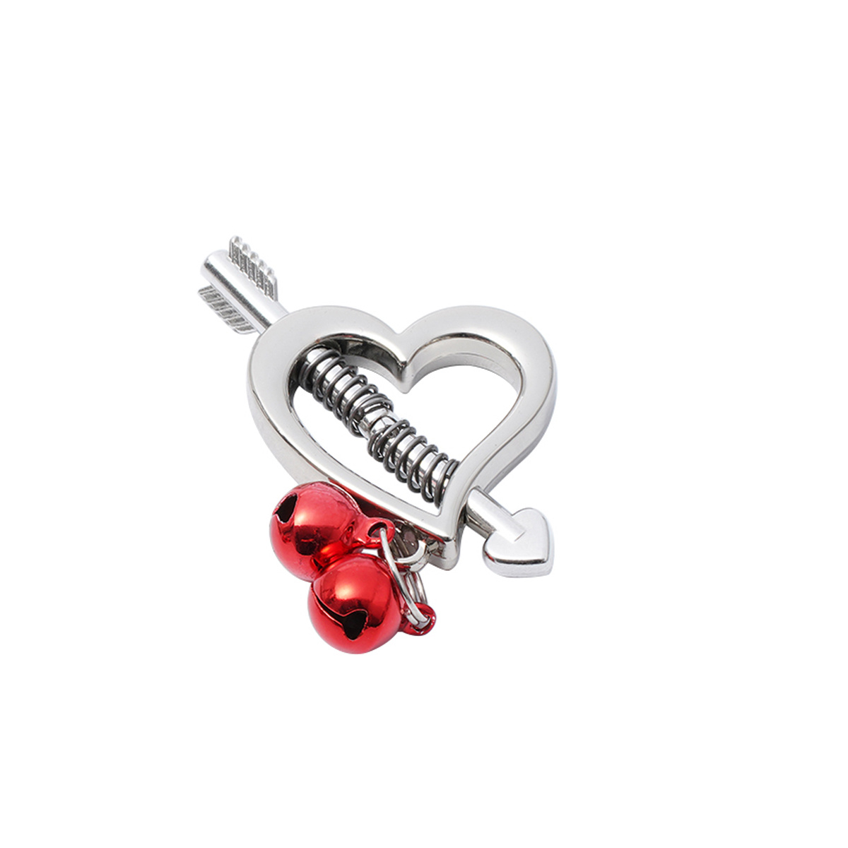 Heart-Shaped Spring Clamps for Nipples | Playful & Romantic Pleasure
