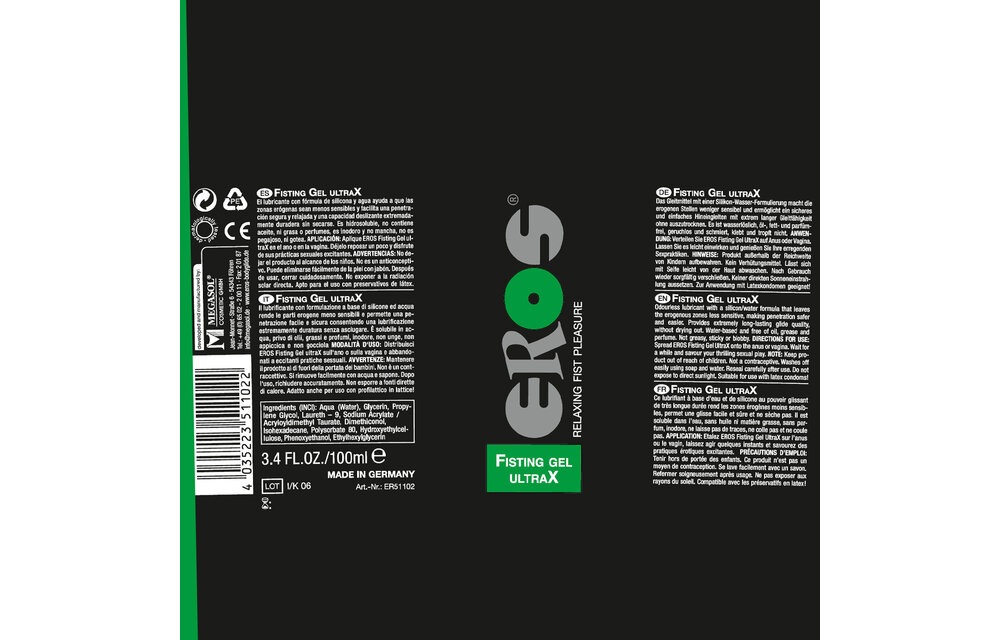 Eros Fisting Gel Ultrax – Veilig & Langdurig Glijmiddel