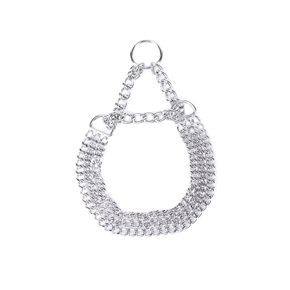 3-Row Stainless Steel Chain Collar | Kiotos BDSM Style