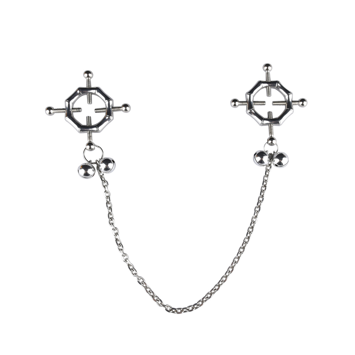 Buy hexagonal adjustable nipple clamps with bells