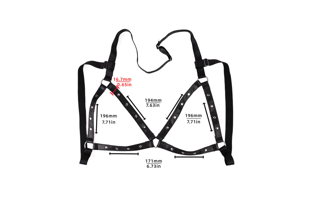 Runde Nippelklemmen mit Glöckchen & PU-Leder-Harness BDSM