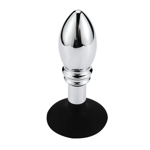 One Ball Anale Plug 12 cm met Zuignap - Intense Sensatie