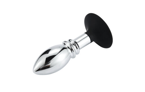 One Ball Anale Plug 12 cm met Zuignap - Intense Sensatie